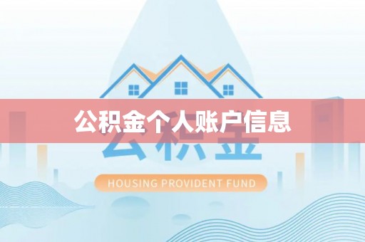 沈阳公积金个人账户信息