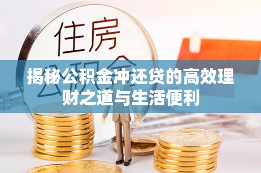 沈阳揭秘公积金冲还贷的高效理财之道与生活便利