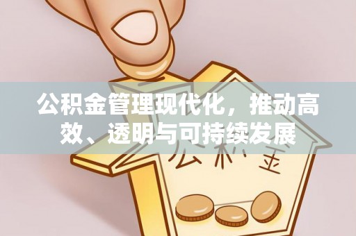 沈阳公积金管理现代化，推动高效、透明与可持续发展
