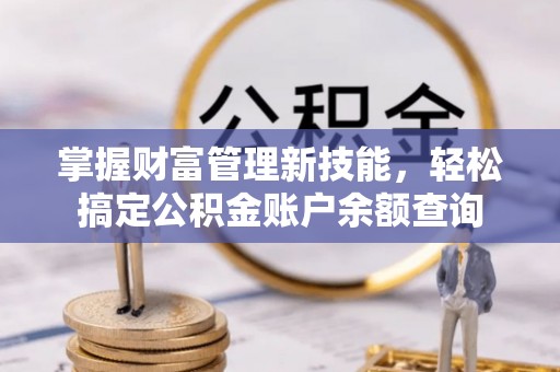 沈阳掌握财富管理新技能，轻松搞定公积金账户余额查询