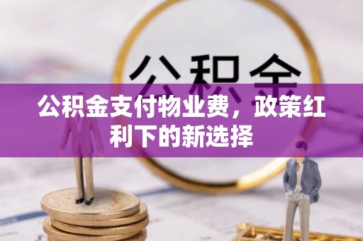 沈阳公积金支付物业费，政策红利下的新选择