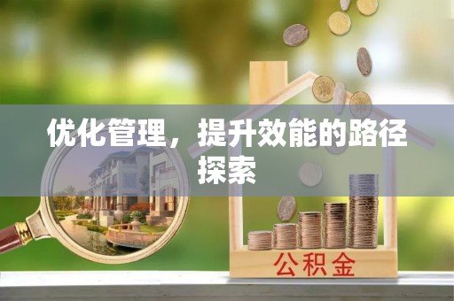 沈阳优化管理，提升效能的路径探索