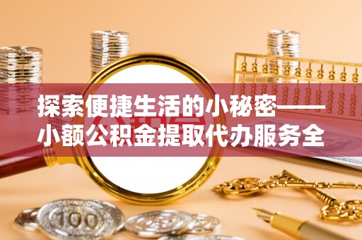沈阳探索便捷生活的小秘密——小额公积金提取代办服务全解析