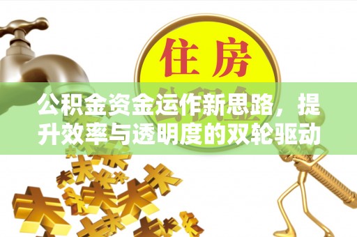 沈阳公积金资金运作新思路，提升效率与透明度的双轮驱动
