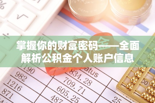 沈阳掌握你的财富密码——全面解析公积金个人账户信息