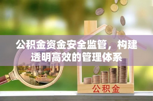 沈阳公积金资金安全监管，构建透明高效的管理体系