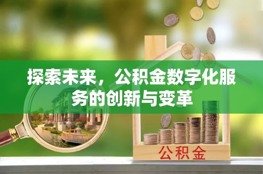 沈阳探索未来，公积金数字化服务的创新与变革