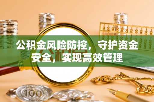 沈阳公积金风险防控，守护资金安全，实现高效管理