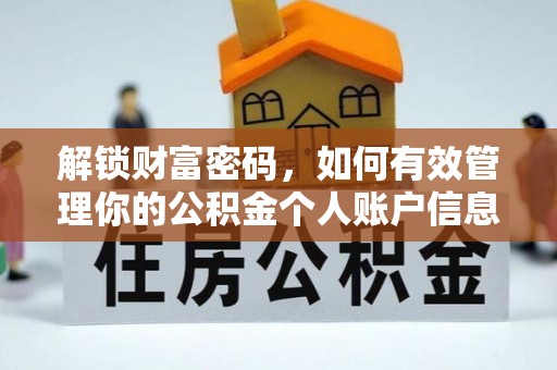 沈阳解锁财富密码，如何有效管理你的公积金个人账户信息