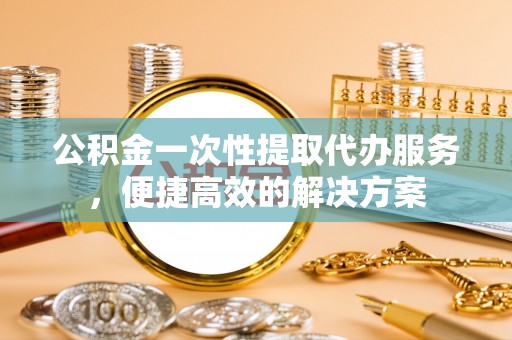 沈阳公积金一次性提取代办服务，便捷高效的解决方案