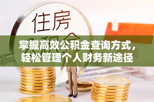 沈阳掌握高效公积金查询方式，轻松管理个人财务新途径