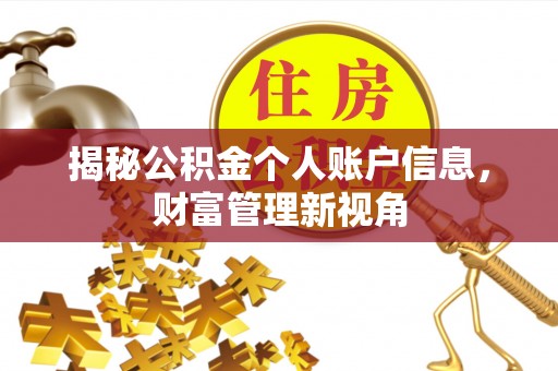 沈阳揭秘公积金个人账户信息，财富管理新视角