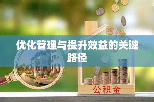沈阳优化管理与提升效益的关键路径